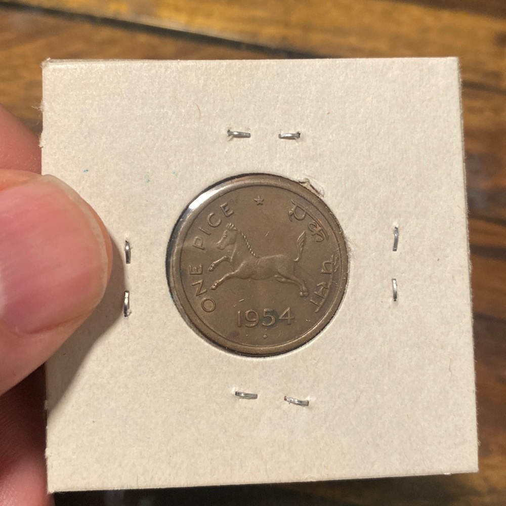 1 PICE 1954 GOVERNMENT OF INDIA coin
